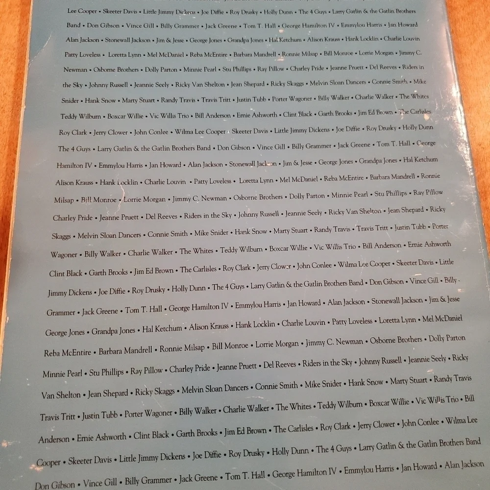 Grand Ole Opry Picture History Book 1994